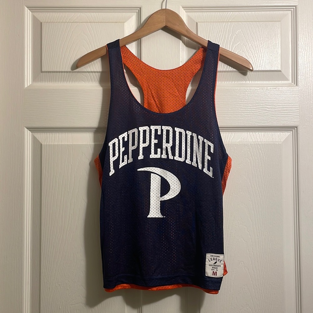 Reversible Pepperdine Basketball Jersey Original League Collegiate Wear Size M